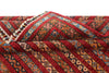 6x8 Multicolor and Red Turkish Tribal Rug