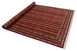 6x8 Multicolor and Red Turkish Tribal Rug