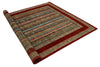 7x9 Multicolor and Red Turkish Tribal Rug