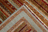 7x10 Multicolor and Blue Turkish Tribal Rug