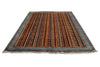 7x10 Multicolor and Blue Turkish Tribal Rug