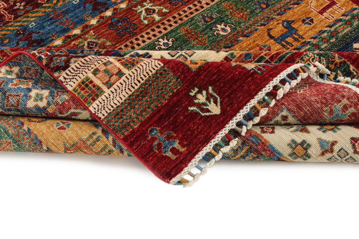 6x8 Multicolor Turkish Tribal Rug