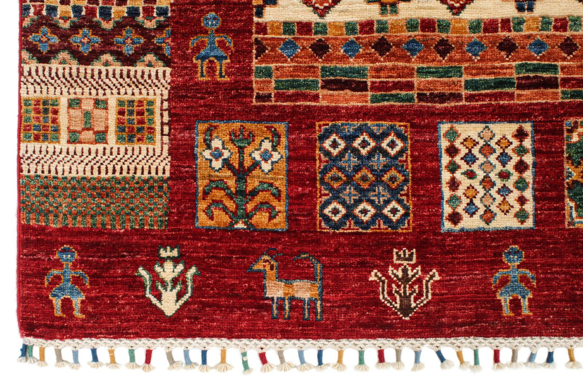 6x8 Multicolor Turkish Tribal Rug