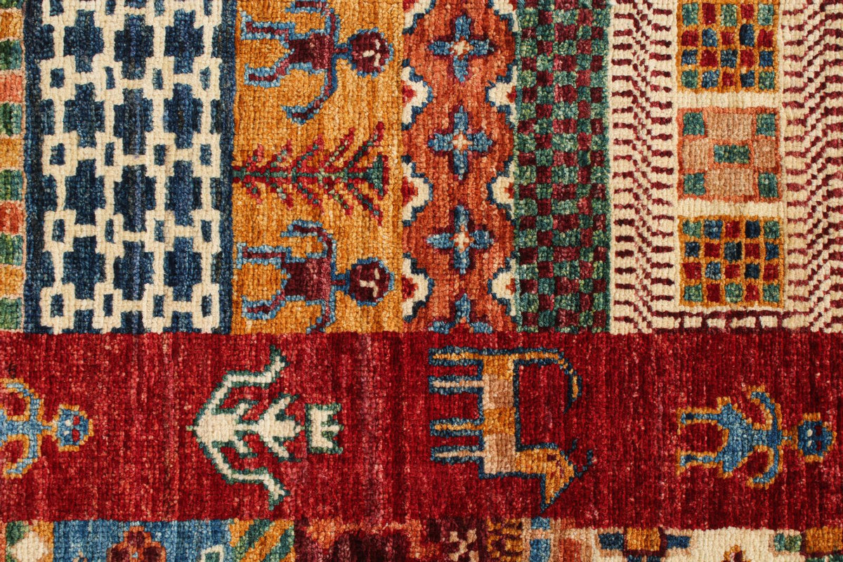 6x8 Multicolor Turkish Tribal Rug