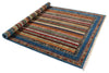 6x8 Multicolor and Blue Turkish Tribal Rug