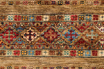 6x8 Brown and Multicolor Tribal Rug