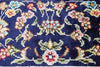 3x5 Blue and Navy Turkish Silk Rug
