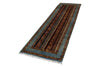 3x9 Blue and Multicolor Turkish Tribal Runner