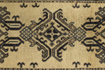 3x11 Brown and Navy Turkish Tribal Runner