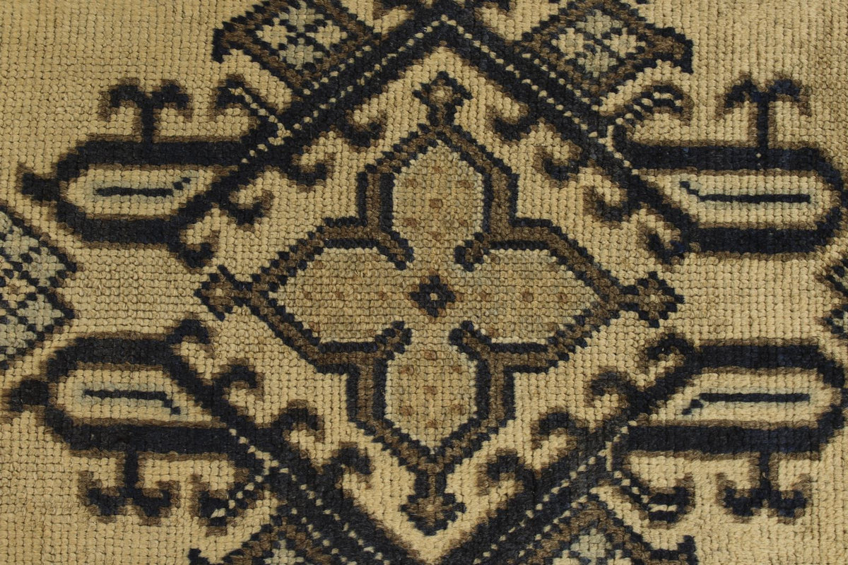 3x11 Brown and Navy Turkish Tribal Runner