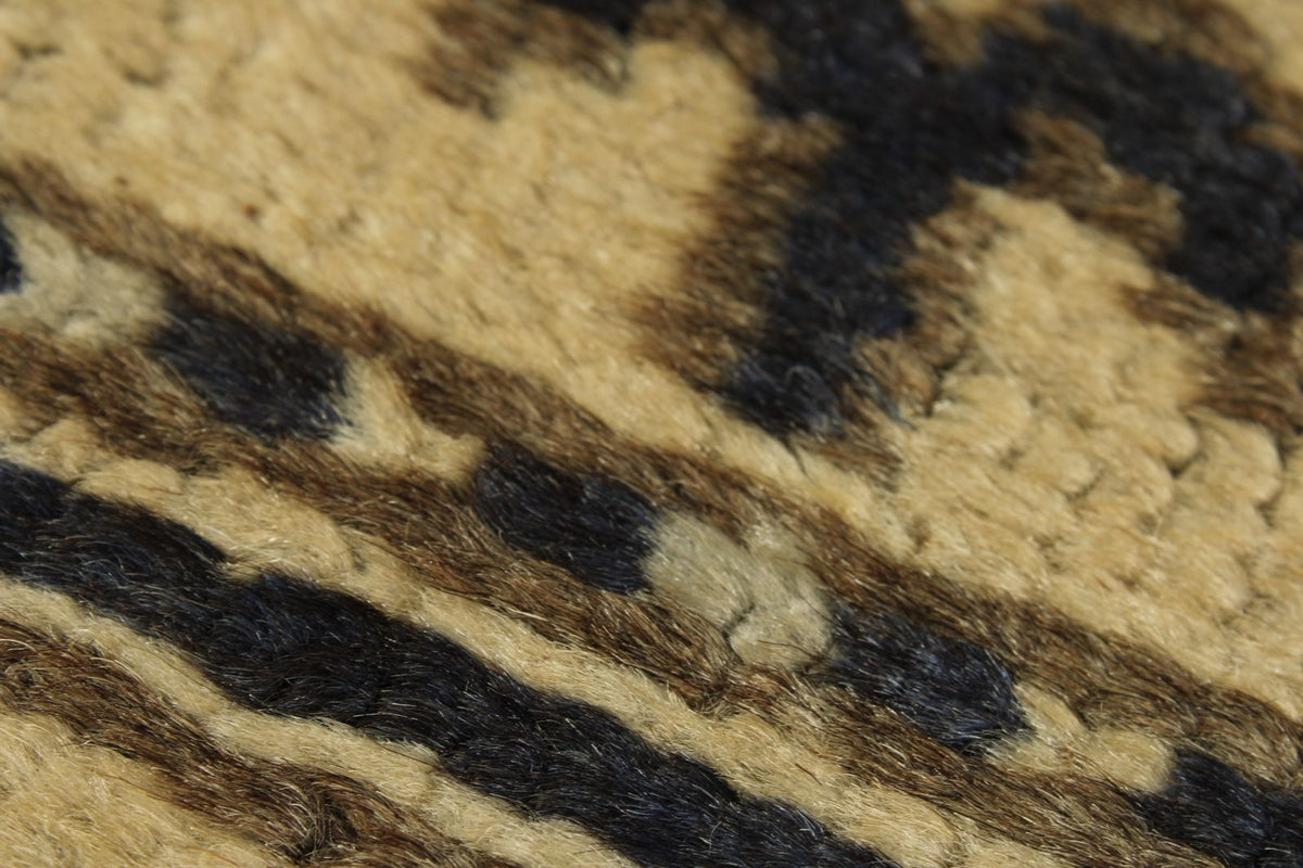 3x11 Brown and Navy Turkish Tribal Runner