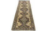 3x11 Brown and Navy Turkish Tribal Runner