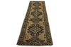 3x11 Brown and Navy Turkish Tribal Runner