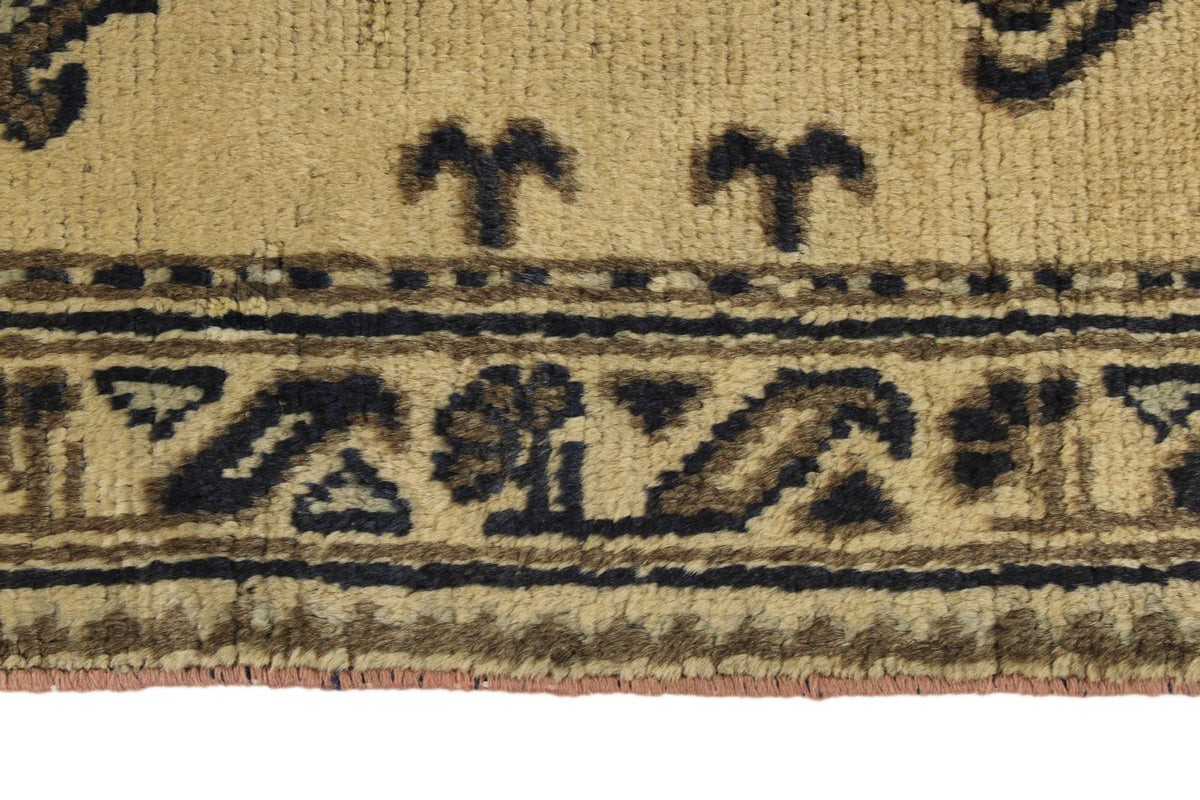 3x11 Brown and Navy Turkish Tribal Runner