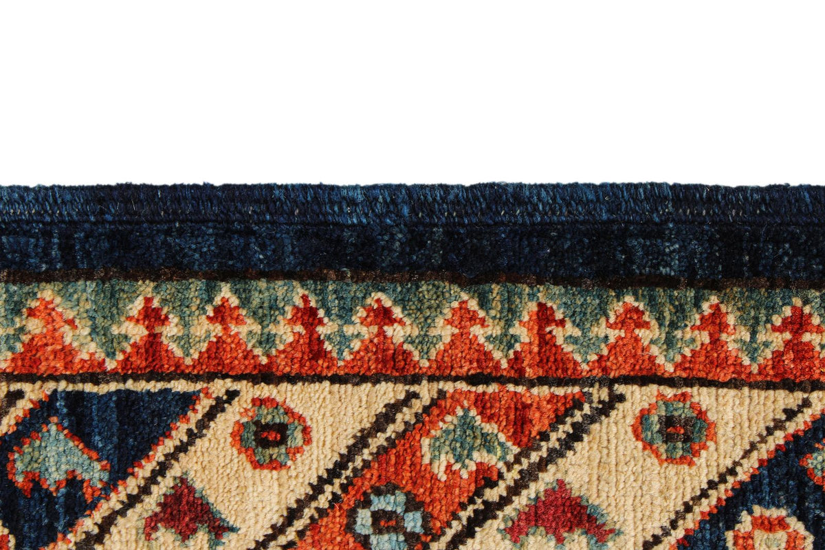 8x10 Navy and Ivory Turkish Traditional Rug