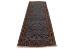 3x10 Blue and Red Traditional Runner