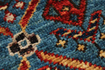 3x10 Blue and Red Traditional Runner