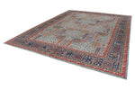 10x14 Navy and Blue Anatolian Traditional Rug