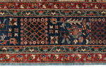 10x14 Navy and Blue Anatolian Traditional Rug