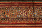 9x12 Red and Multicolor Tribal Rug