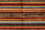 9x12 Red and Multicolor Tribal Rug