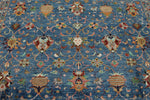 9x12 Light Blue and Blue Anatolian Traditional Rug