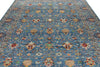 9x12 Light Blue and Blue Anatolian Traditional Rug