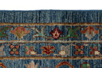 9x12 Light Blue and Blue Anatolian Traditional Rug