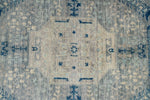 6x9 Blue and Gray Turkish Tribal Rug