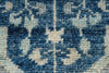 6x9 Blue and Gray Turkish Tribal Rug