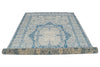 6x9 Blue and Gray Turkish Tribal Rug