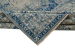 6x9 Blue and Gray Turkish Tribal Rug