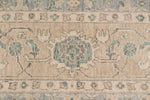 10x14 Green and Beige Turkish Traditional Rug