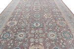 10x14 Blue and Ivory Turkish Traditional Rug