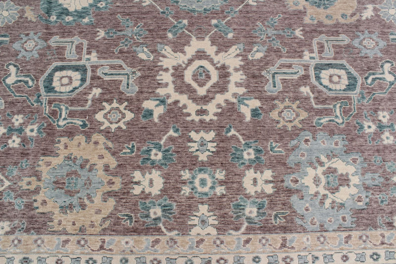 10x14 Blue and Ivory Turkish Traditional Rug