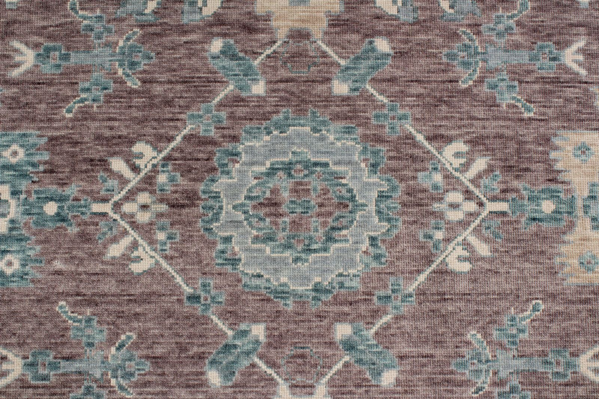 10x14 Blue and Ivory Turkish Traditional Rug