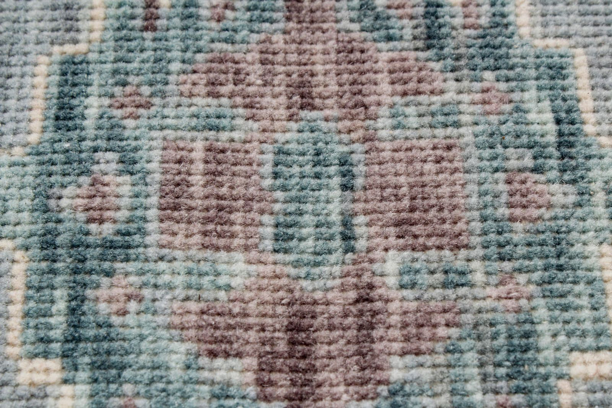 10x14 Blue and Ivory Turkish Traditional Rug
