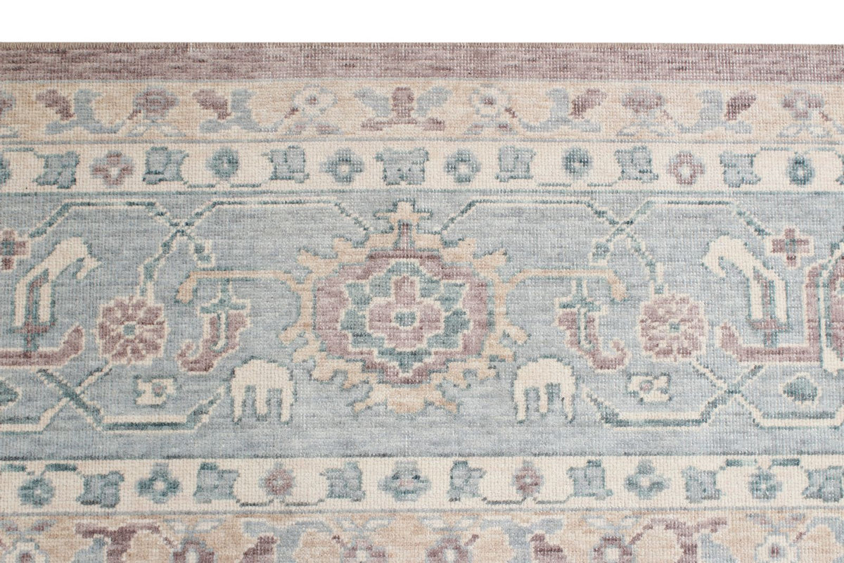 10x14 Purple and Blue Turkish Traditional Rug