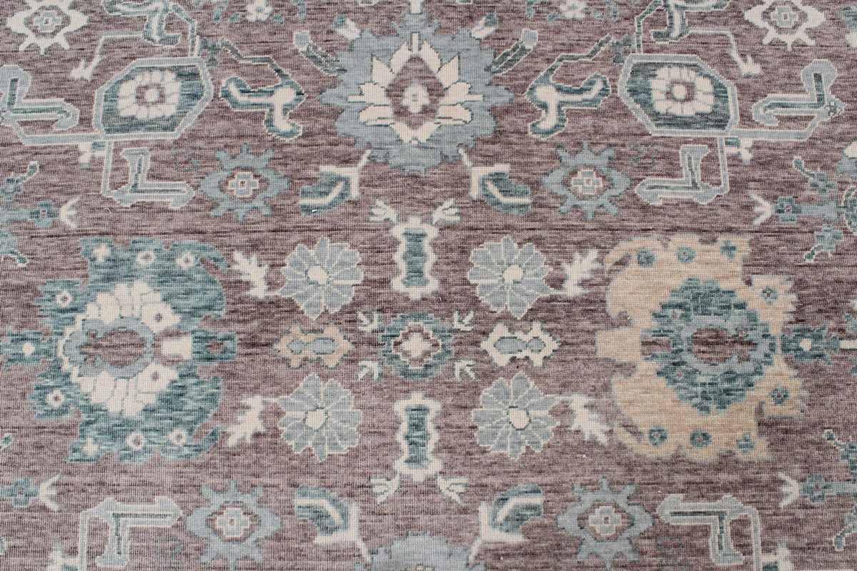 10x14 Purple and Blue Turkish Traditional Rug