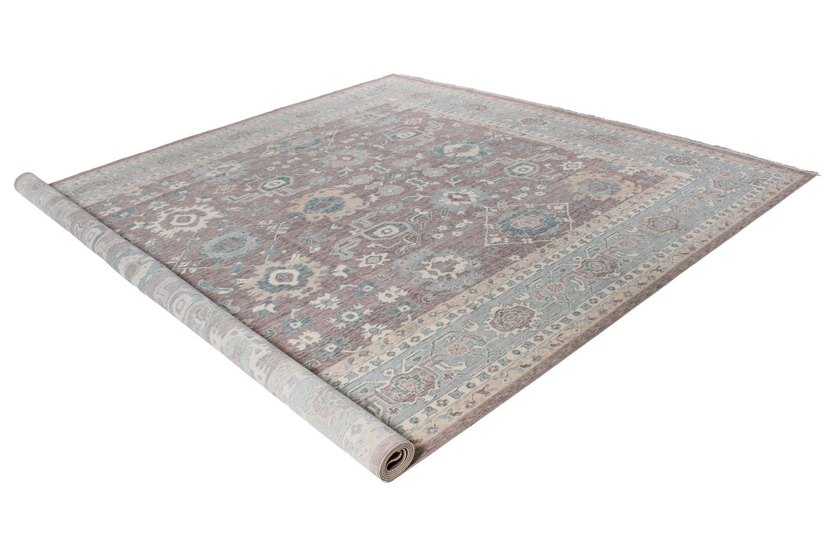 10x14 Purple and Blue Turkish Traditional Rug