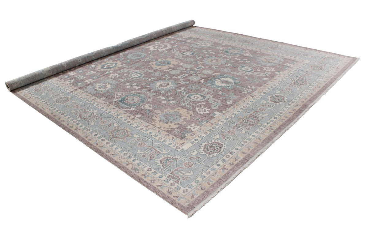 10x14 Purple and Blue Turkish Traditional Rug