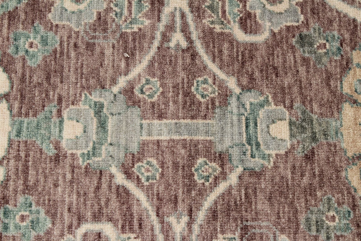 9x12 Purple and Blue Turkish Traditional Rug