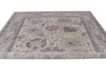 8x10 Ivory and Blue Turkish Traditional Rug