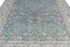 8x11 Blue and Ivory Turkish Traditional Rug