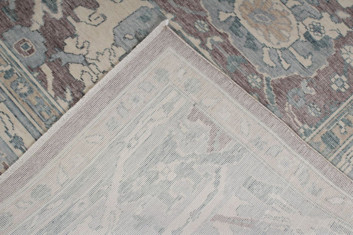 8x10 Purple and Blue Turkish Traditional Rug