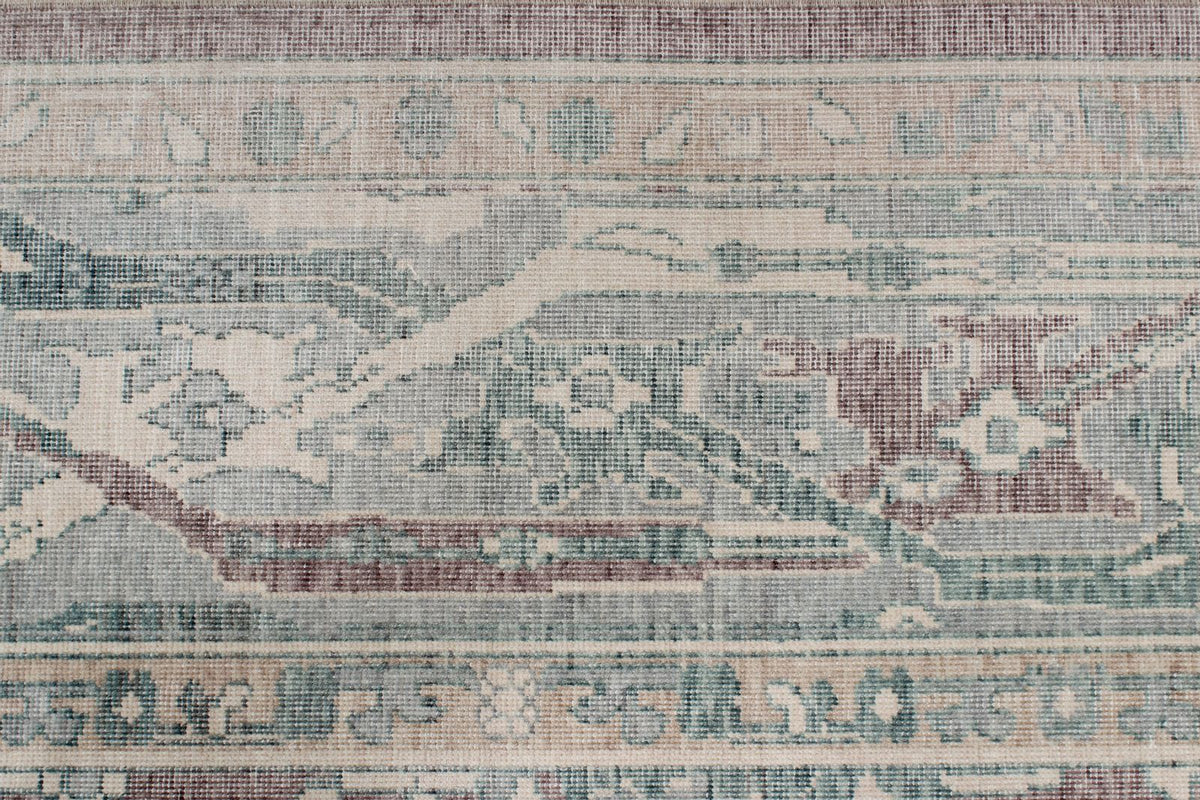 8x10 Purple and Blue Turkish Traditional Rug