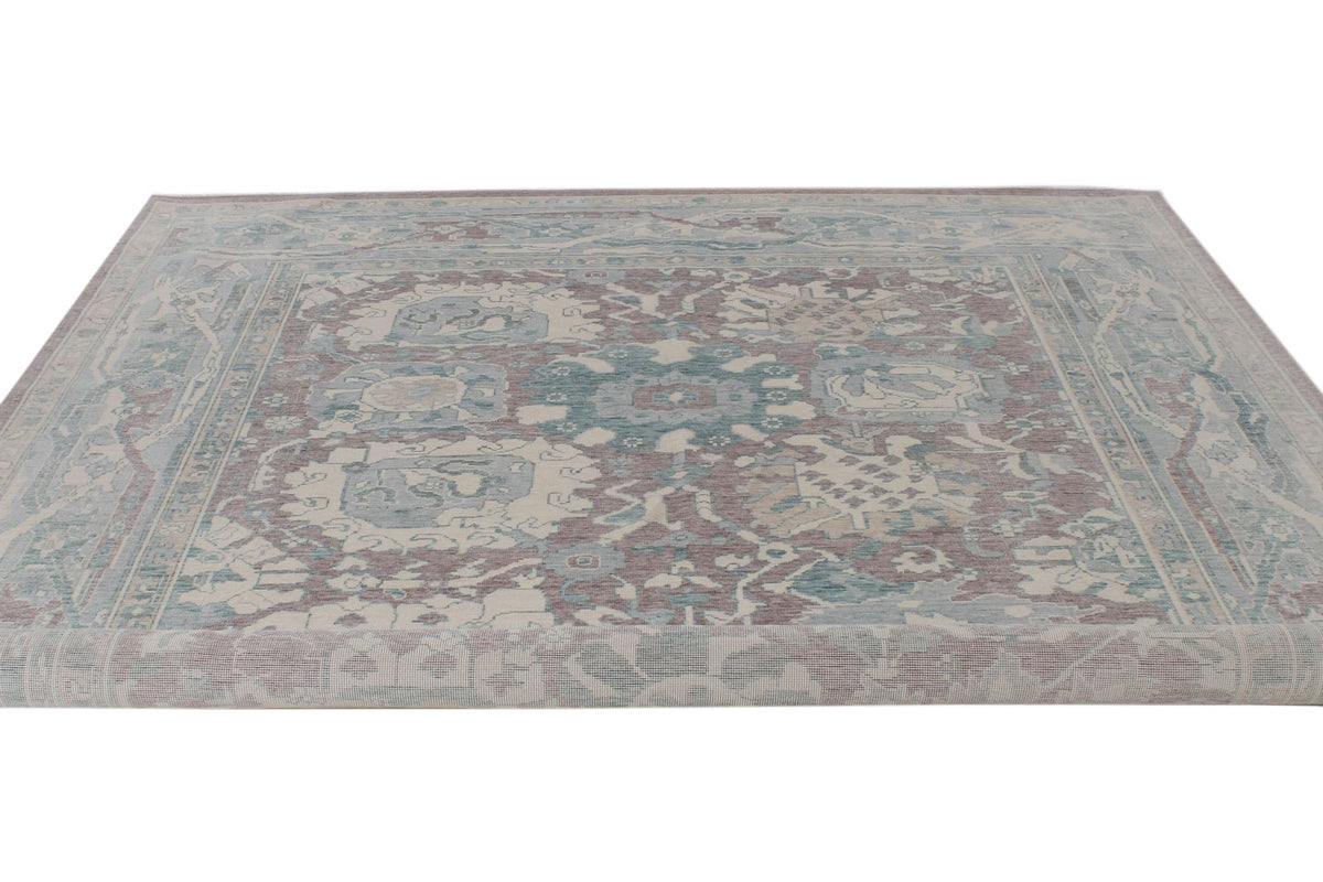 8x10 Purple and Blue Turkish Traditional Rug