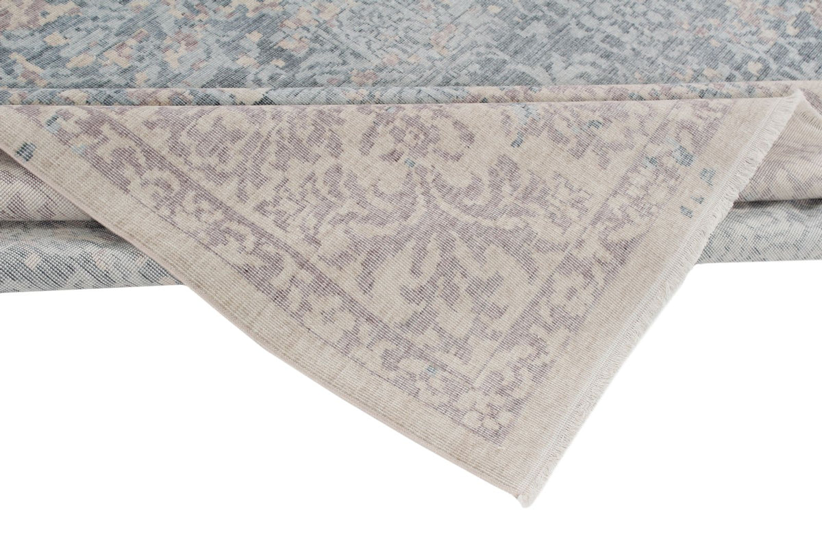 9x12 Purple and Blue Turkish Traditional Rug