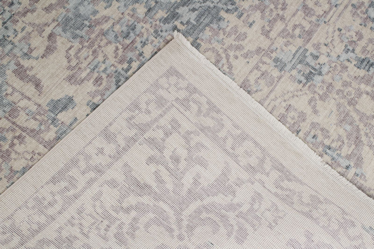 9x12 Purple and Blue Turkish Traditional Rug