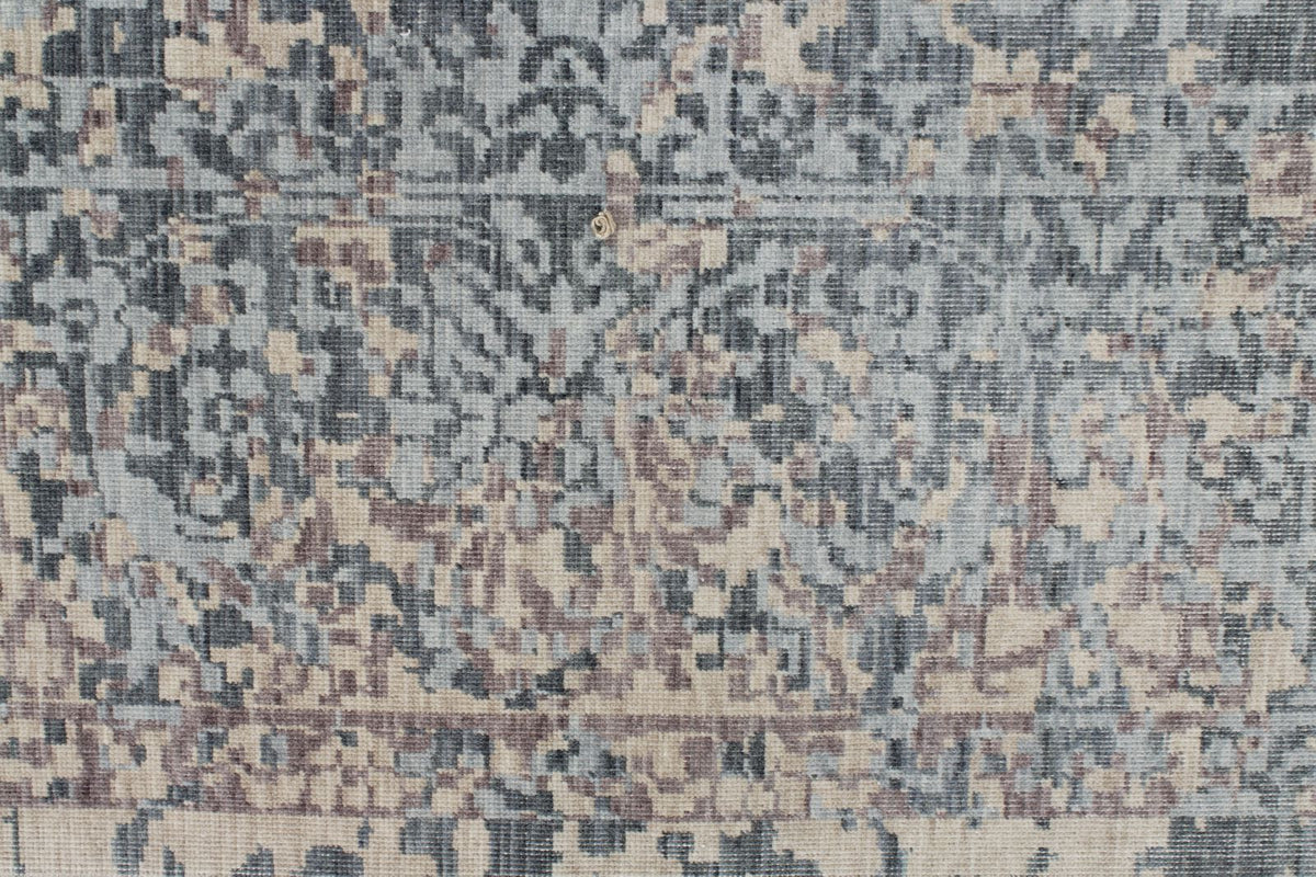 9x12 Purple and Blue Turkish Traditional Rug